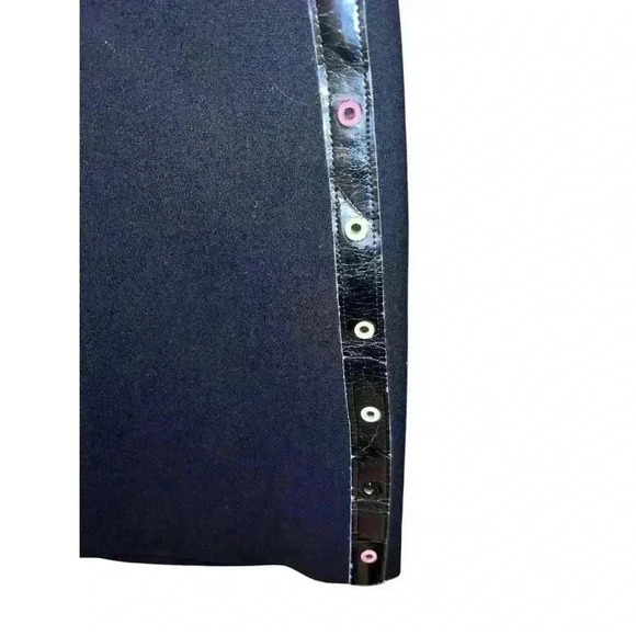 Vgt Retro  ALAIN CHABASON 1970'S/80'S SKIRT black size 38 Minimalist - Picture 8 of 8